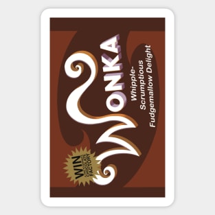 Willy Wonka bar chocolate Sticker